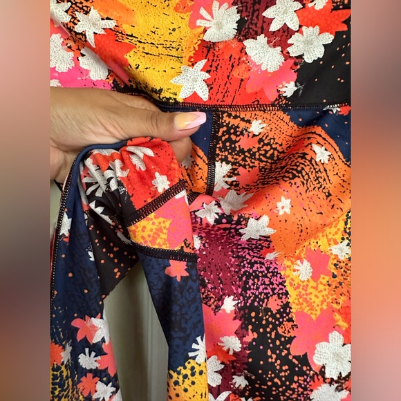 Free People Movement Liza colorfull leggings size small - Picture 8 of 10